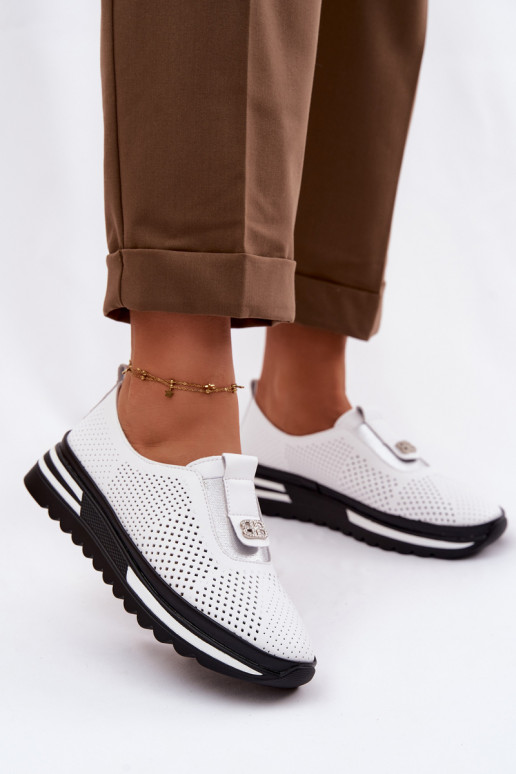 Persistent model schoenen DamesOpturalnej Skóry S.Barski LR61-7092 Initte kleur