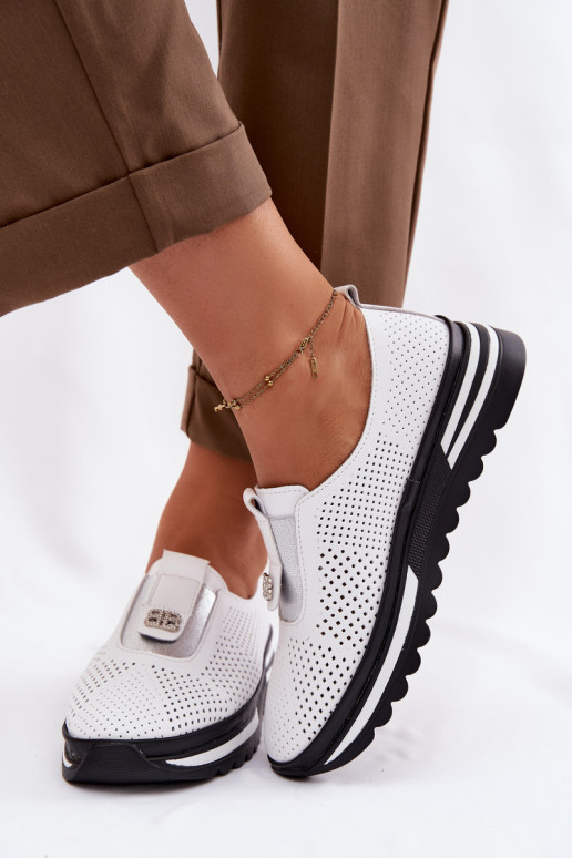 Ein überzeugendes Stilvollll Schuhe FemininErmöglichtturalnej Skóry S.Barski LR61-7092 Zueiße Farbe