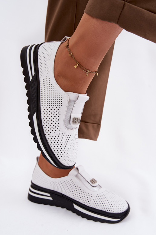 Ein überzeugendes Stilvollll Schuhe FemininErmöglichtturalnej Skóry S.Barski LR61-7092 Zueiße Farbe