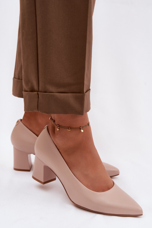 Chaussures avec des talons Sergio Leone PB413 KremoÀy couleur rose