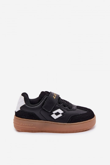 Kindersportschoenen LOTTO MAKERA 2601250K met klittenbandsluiting zwarte kleur 2