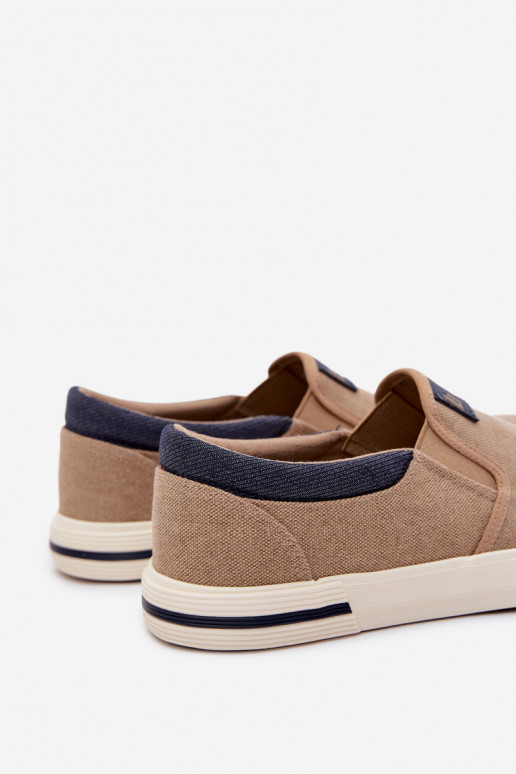 Sneakers Vrijetijdsschoenen voor heren Aantrekken Lee Cooper LCIN-26-02-4089 beige