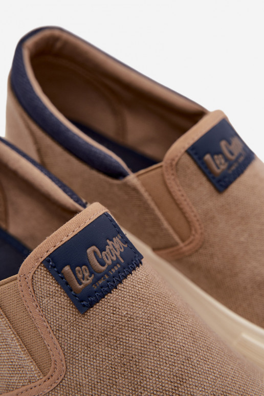 Turnschuhe Freizeitschuhe für Herren Schlüpfen Lee Cooper LCIN-26-02-4089 Beige