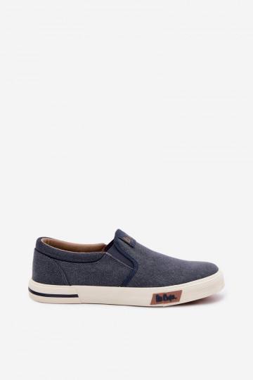 Baskets de loisirs pour hommes Lee Cooper LCIN-26-02-4088 Slip On en bleu marine