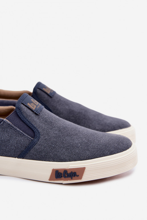 Baskets Chaussures décontractées pour hommes Glisser sur Lee Cooper LCDANS-26-02-4088 bleu foncé