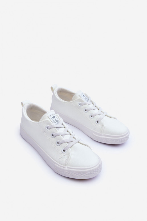 Peau Chaussures de loisirs pour enfants couleur blanche Poliana