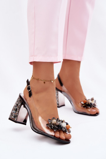 sandalen Perregimi met hakken met glanzende gaten Vinceza 70121 zInart