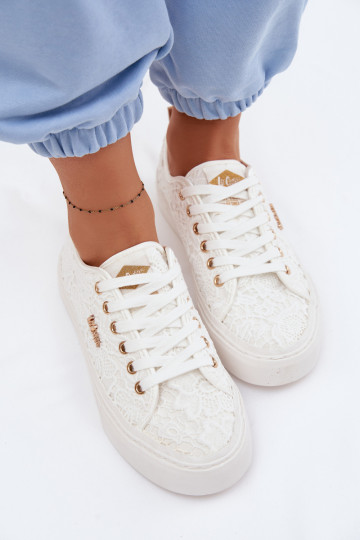 Freizeitschuhe mit Schnürsenkeln Lee Cooper LCIN-26-02-4060 in Weiß