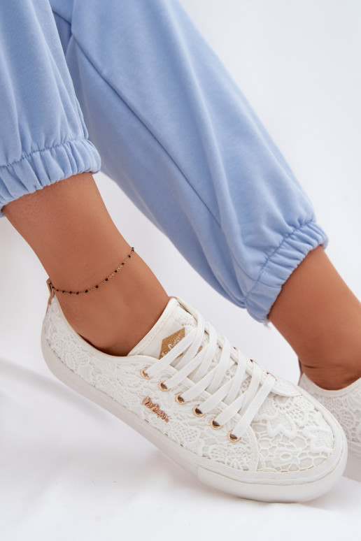 Chaussures de loisirs avec de la dentelle Lee Cooper LCDANS-26-02-4060 couleur blanche