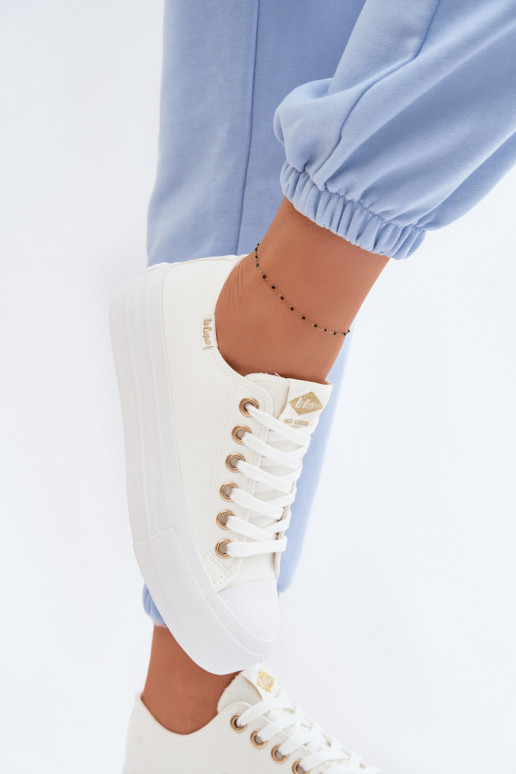 Freizeitschuhe mit einer Plattform Lee Cooper LCIN-26-31-4369 Zueiße Farbe