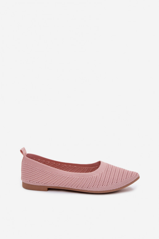 Gaas Ballerinas van stof Dames roze Sarina