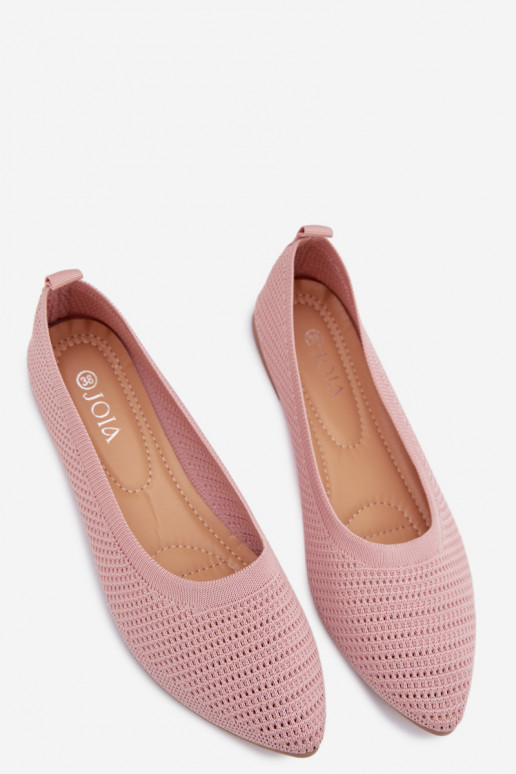 Netz Ballerinas aus Stoff Feminin pinke Farbe Sarina