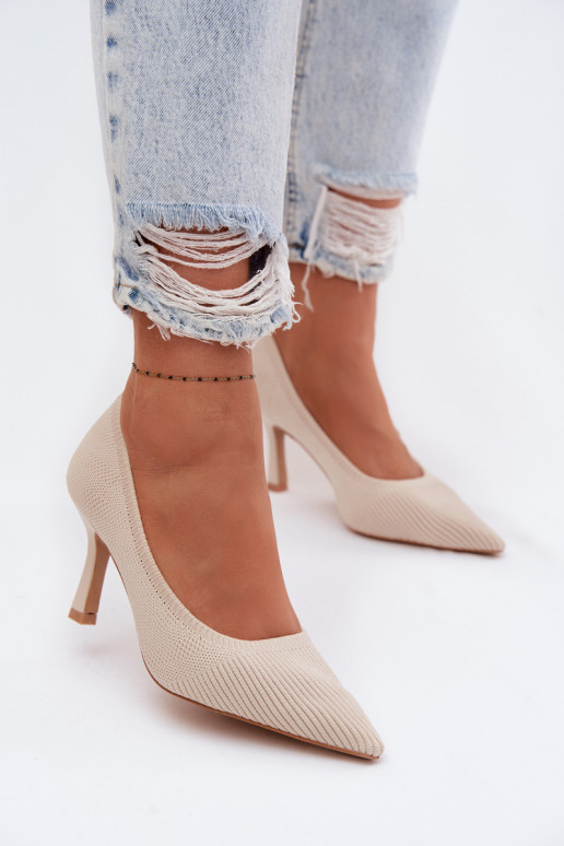  hochhackige Schuhe Schuhe Beige Lelissey