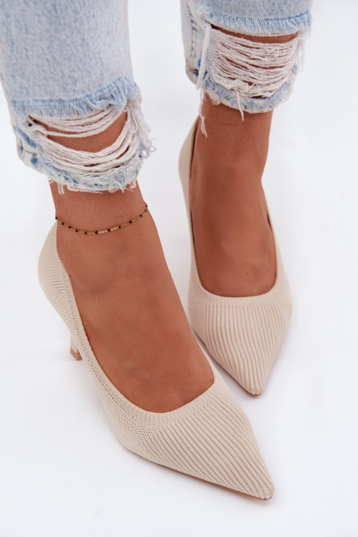  hochhackige Schuhe Schuhe Beige Lelissey