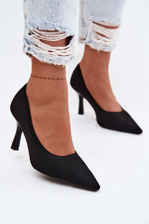  chaussures à talons hauts Chaussures couleur noire Lelissey