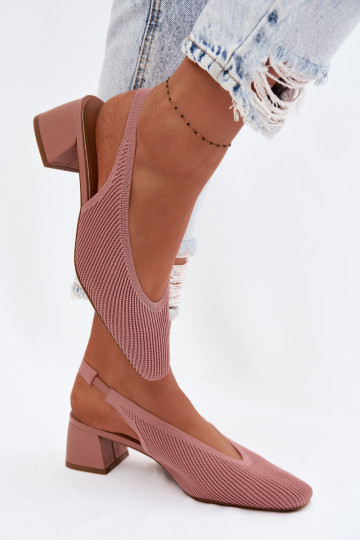 Dames roze sandalen met hakken Tai turircelle