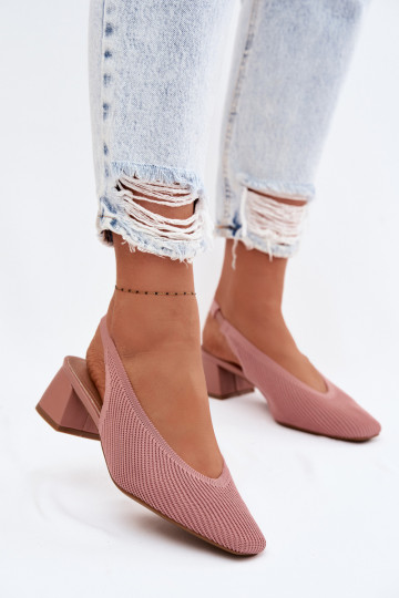 Dames roze sandalen met hakken Tai turircelle 2