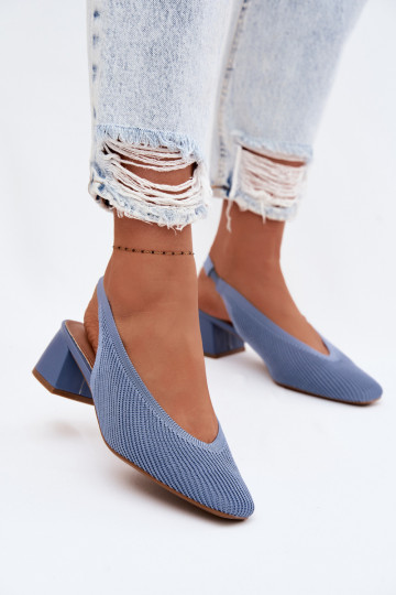 materiaal Dames sandalen met hakken blauIn Het heeftrcelle