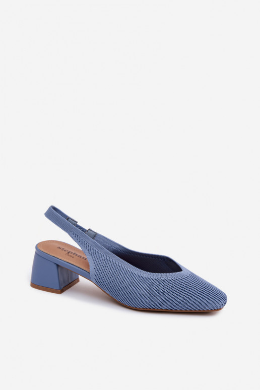 materiaal Dames sandalen met hakken blauIn Het heeftrcelle