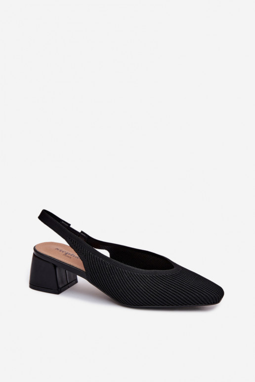  Sandales pour femmes avec des talons couleur noire Il fautrcelle