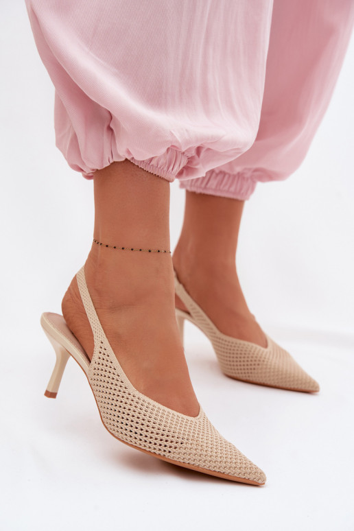 Sandales pour femmesgrillego Il fauttérielu avec des talons fins beige Emiliana