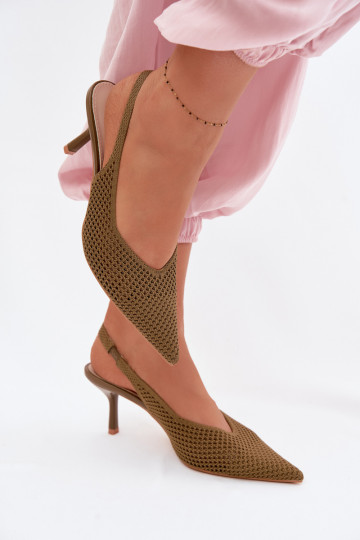 Dames sandalenGaasgo Het heeftteriaalu met dunne hakken groene kleur Emiliana