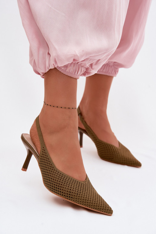 Sandales pour femmesgrillego Il fauttérielu avec des talons fins couleur verte Emiliana