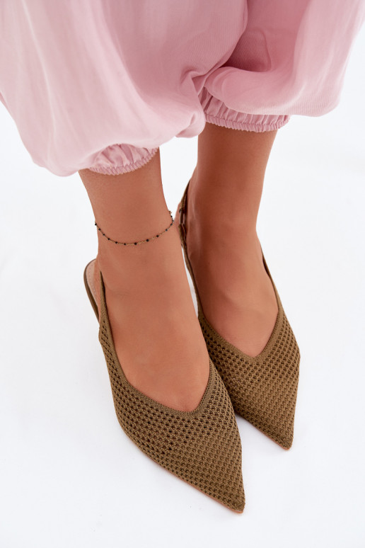 Dames sandalenGaasgo Het heeftteriaalu met dunne hakken groene kleur Emiliana