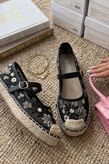 Schwarze Espadrilles mit... 2