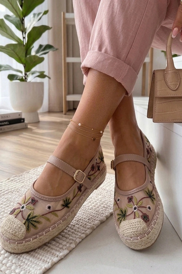 Rosa Espadrilles mit... 2