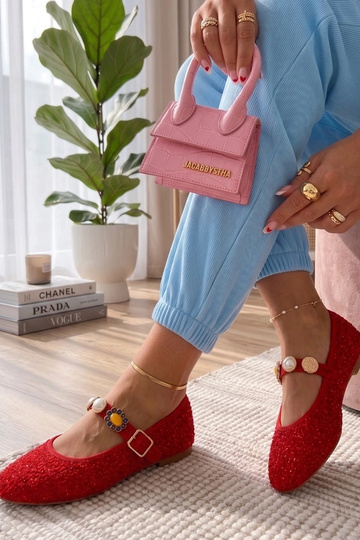 Rote Ballerinas mit...