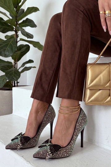 Schwarze High Heels mit...