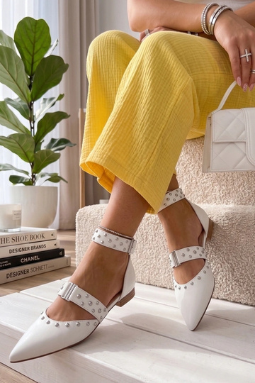 Ballerines blanches avec... 2