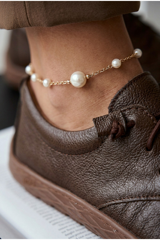 Baskets en cuir pour femmes Barefoot Zazoo 10189 chocolat