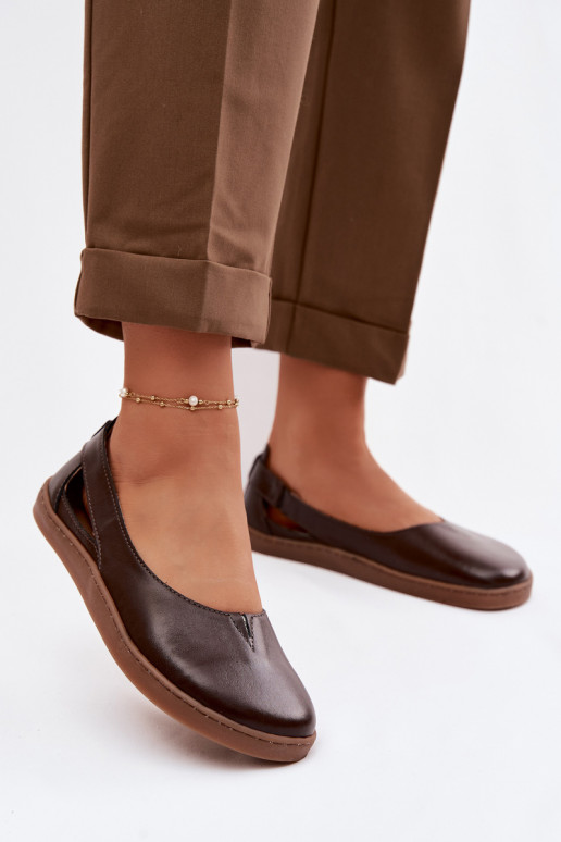 Ballerinas Barefoot Zazoo 10217 in Schokoladenfarbe