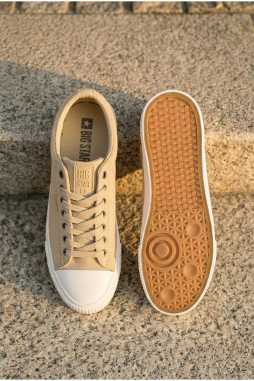 Chaussures décontractées basses beiges pour hommes 2