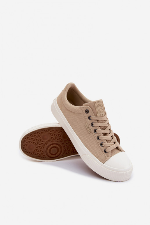 Heren lage vrijetijdsschoenen zandkleur