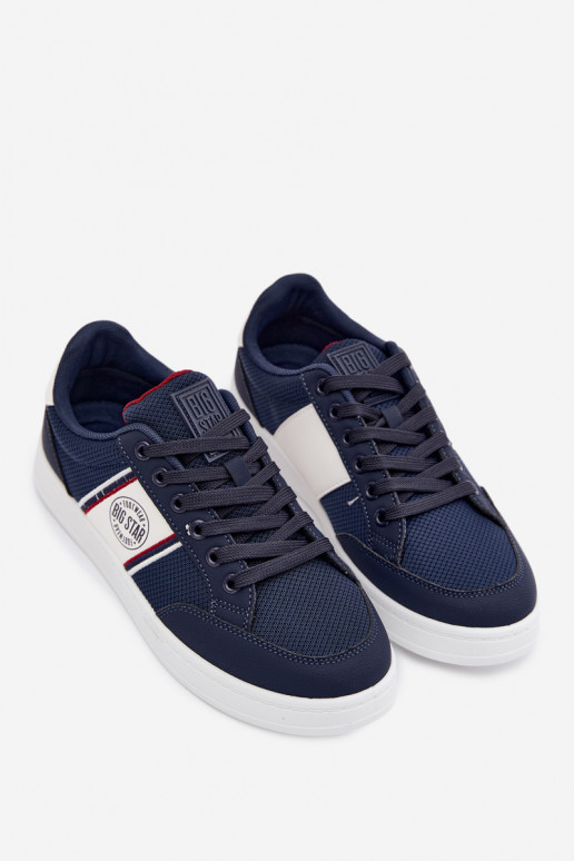 Heren sneakers donkerblauwe kleur