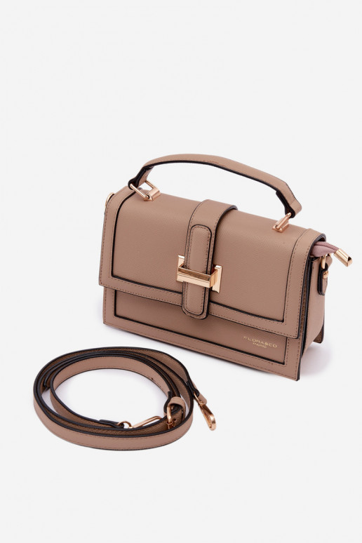 Handtas Postbode Donkerbeige Nelsera