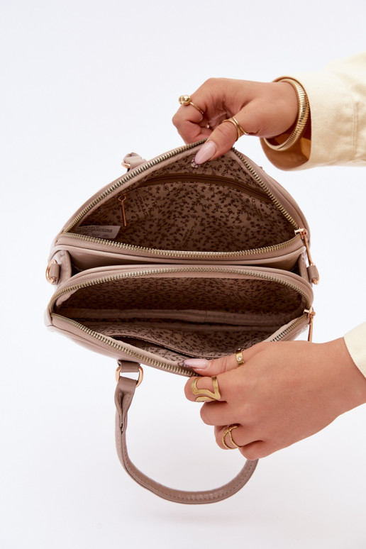 Ordinateur de poche Typu Tronc Petit en cuir écologique Sombrebeige Soraya