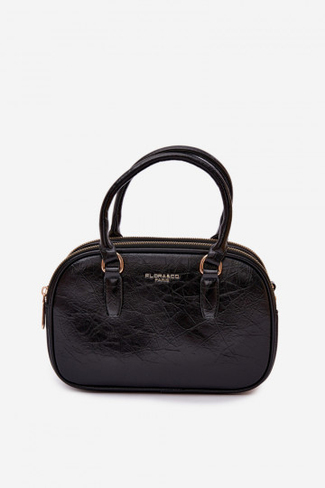 Sac de type valise noir en simili cuir Soraya