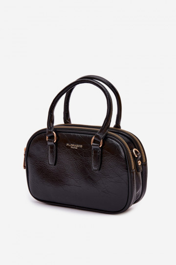 Sac de type valise noir en simili cuir Soraya 2