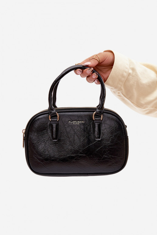 Ordinateur de poche Typu Tronc Petit en cuir écologique noir Soraya