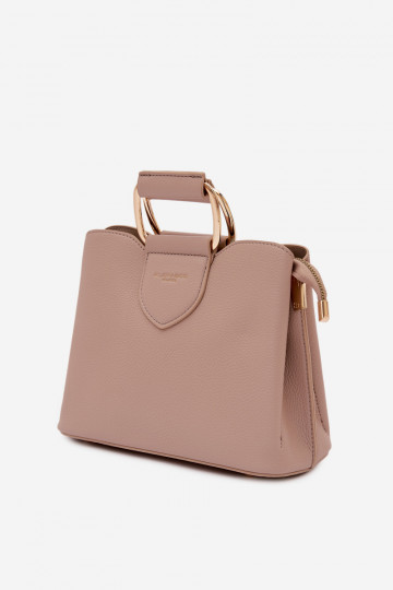 Ordinateur de poche Tronc Petit en cuir écologique Sombrebeige Lorielle 2