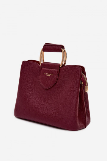 Ordinateur de poche Tronc Petit en cuir écologique Bourgogne Lorielle 2