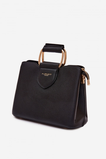 Ordinateur de poche Tronc Petit en cuir écologique noir Lorielle 2