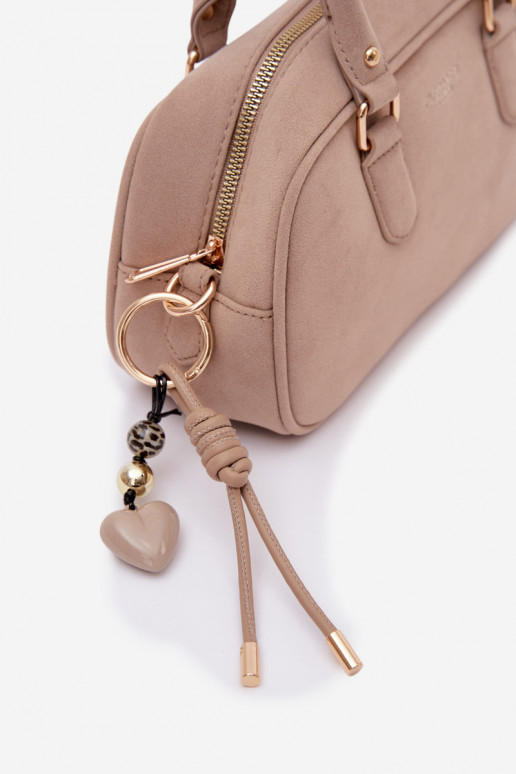 Handtas Typu Een stam Kleinvan eco-suèdeu ivoor Annelle