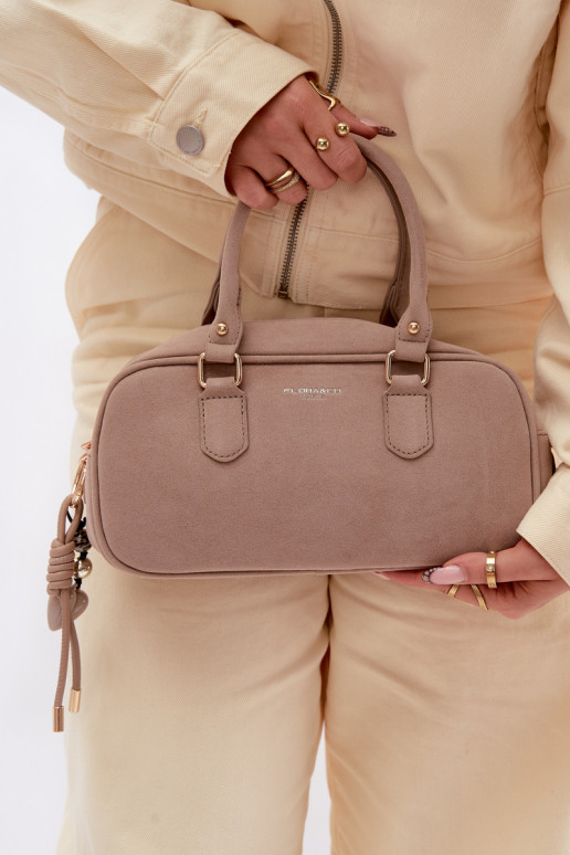 Handheld Typu Stamm Kleinaus Öko-INildlederu elfenbeinfarbe Annelle