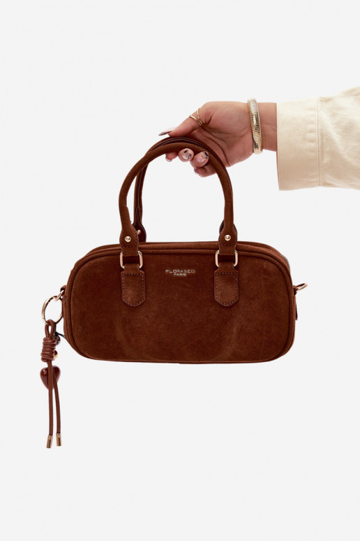 Handtas Typu Een stam Kleinvan eco-suèdeu bruine kleur Annelle