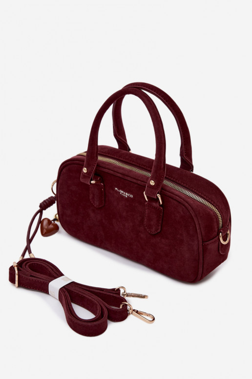 Handheld Typu Stamm Kleinaus Öko-INildlederu Burgund Annelle